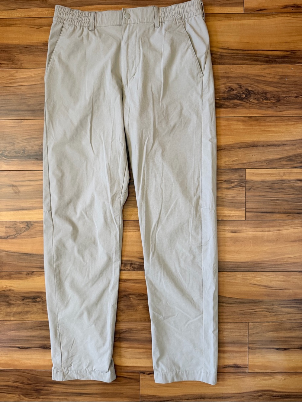 Uniqlo Men's 2 Way Stretch Active Light Gray Pants